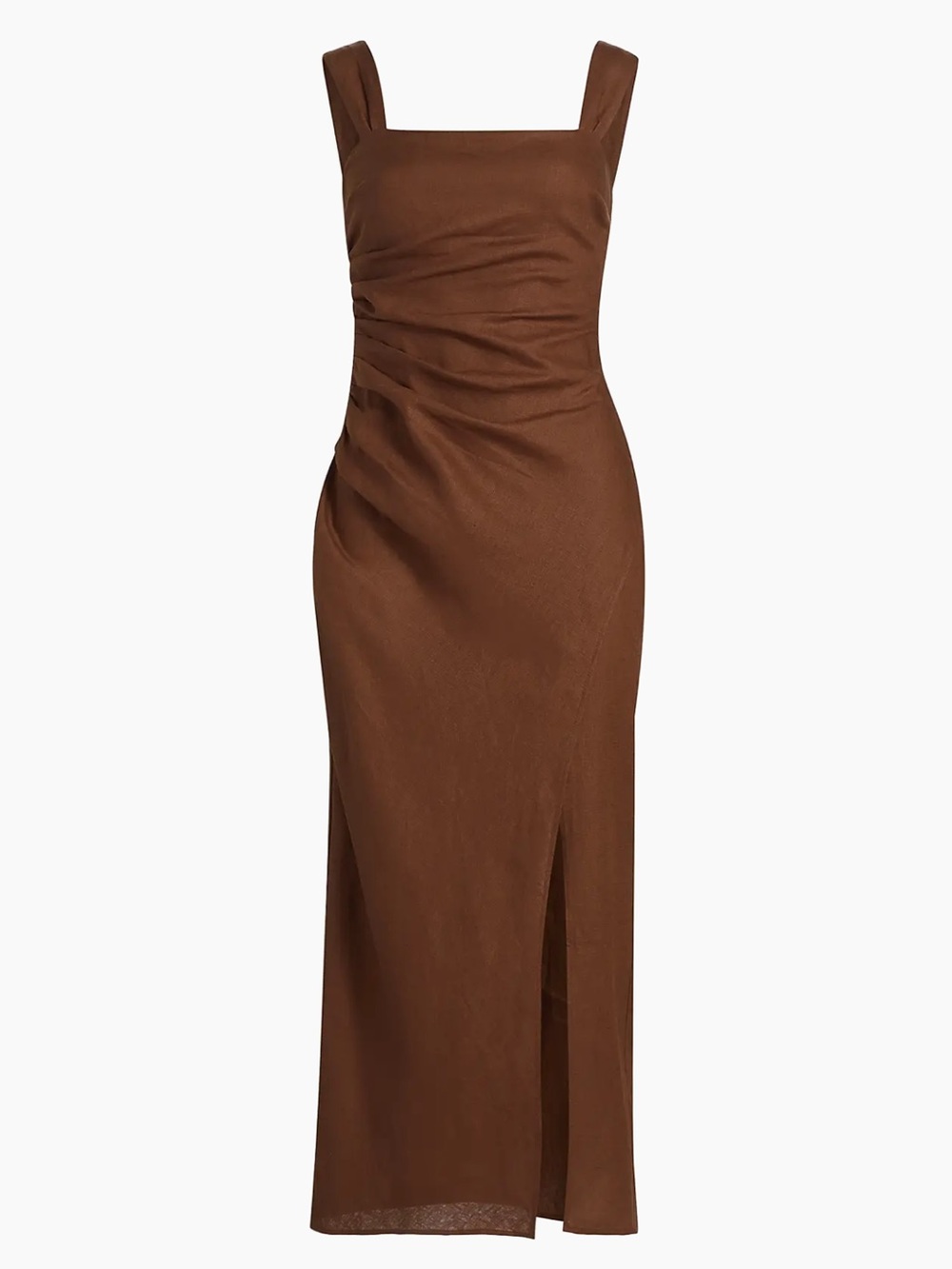 Reformation Clemente Dress in Chocolate Cake